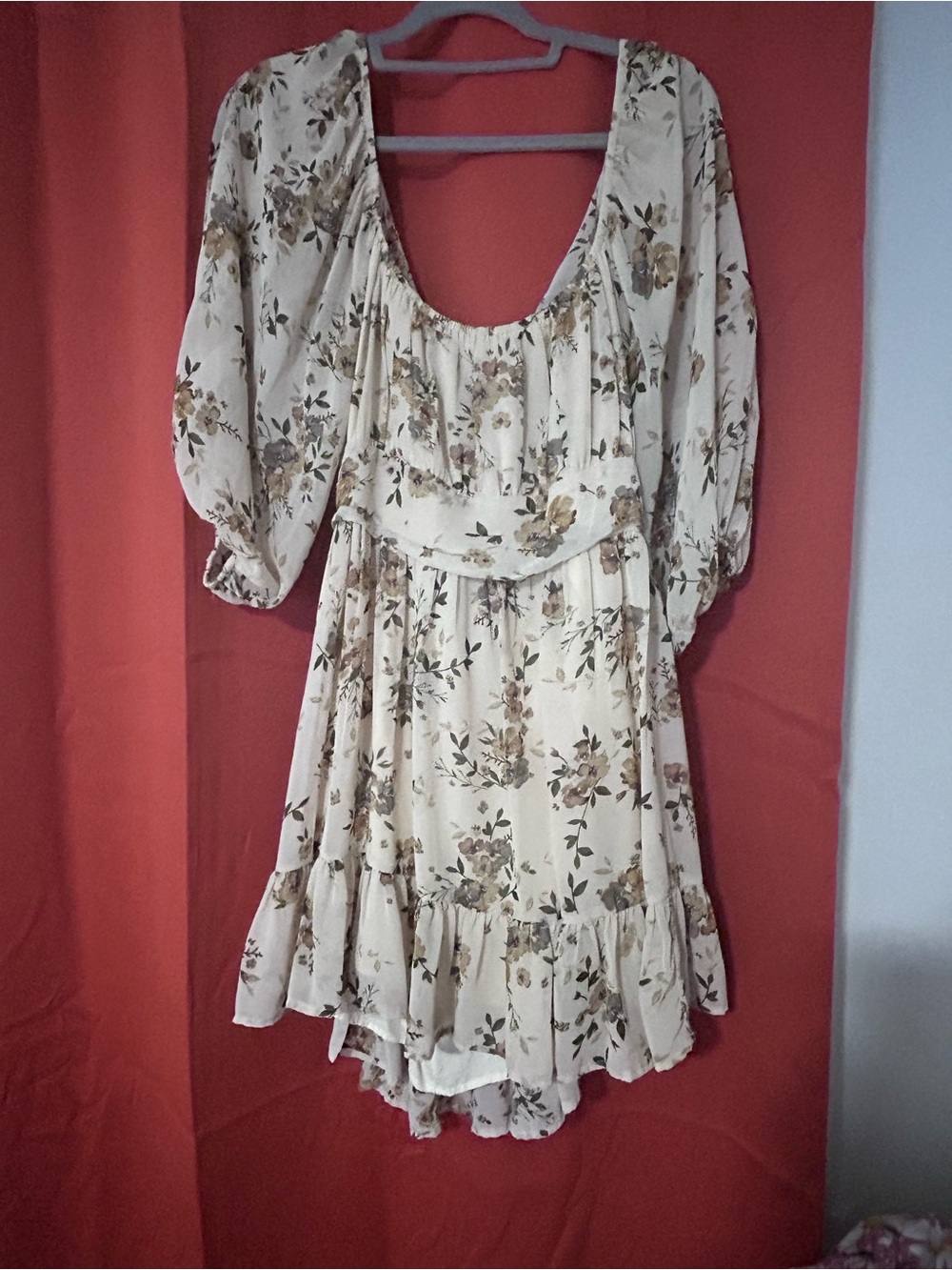 Windsor Cream Floral Mini Dress